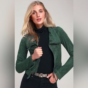 Lulu's Green Suede Jacket
